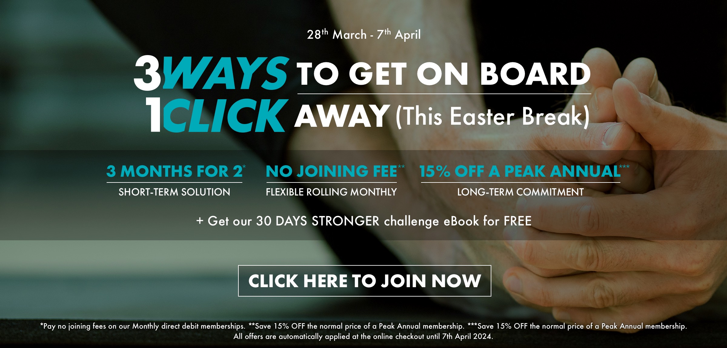 3 Ways to Get On Board - Gym Offers Easter
