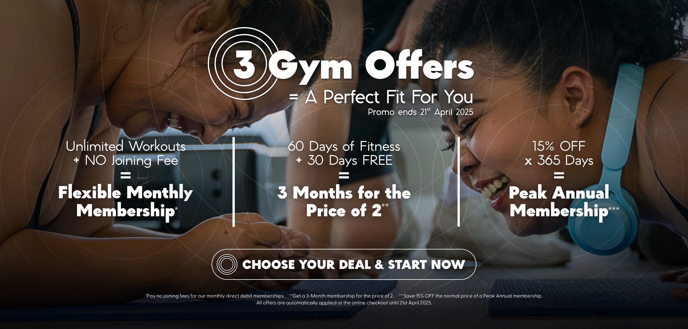 3 Gym Offers = A Perfect Fit For You!