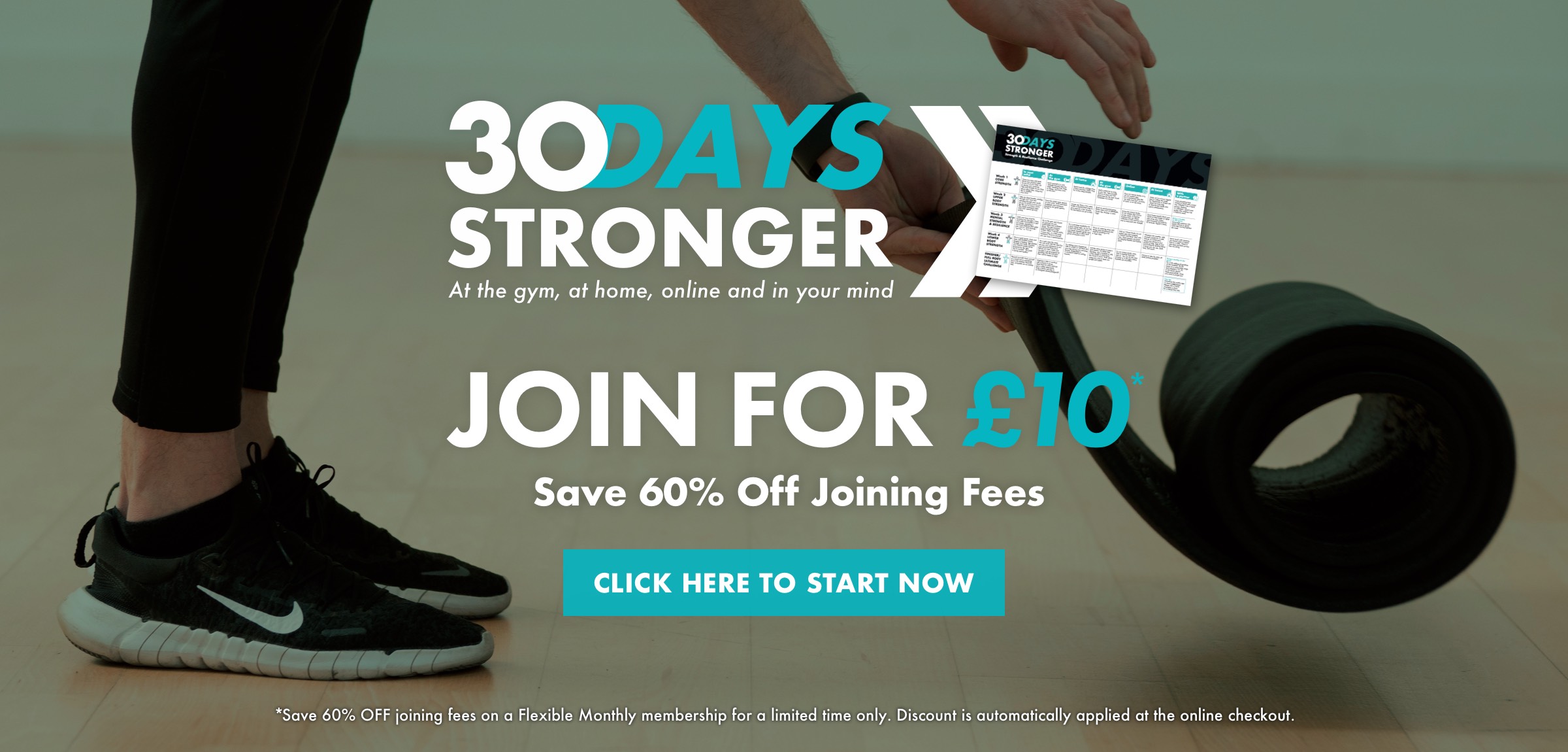 30 Days Stronger - Join Gym for £10
