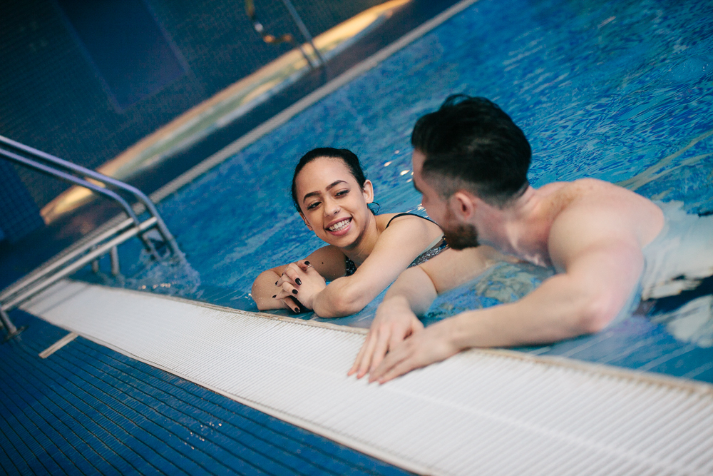 Gym with sale swimming pool